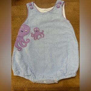 Lil Cactus Blue and Purple Baby Romper